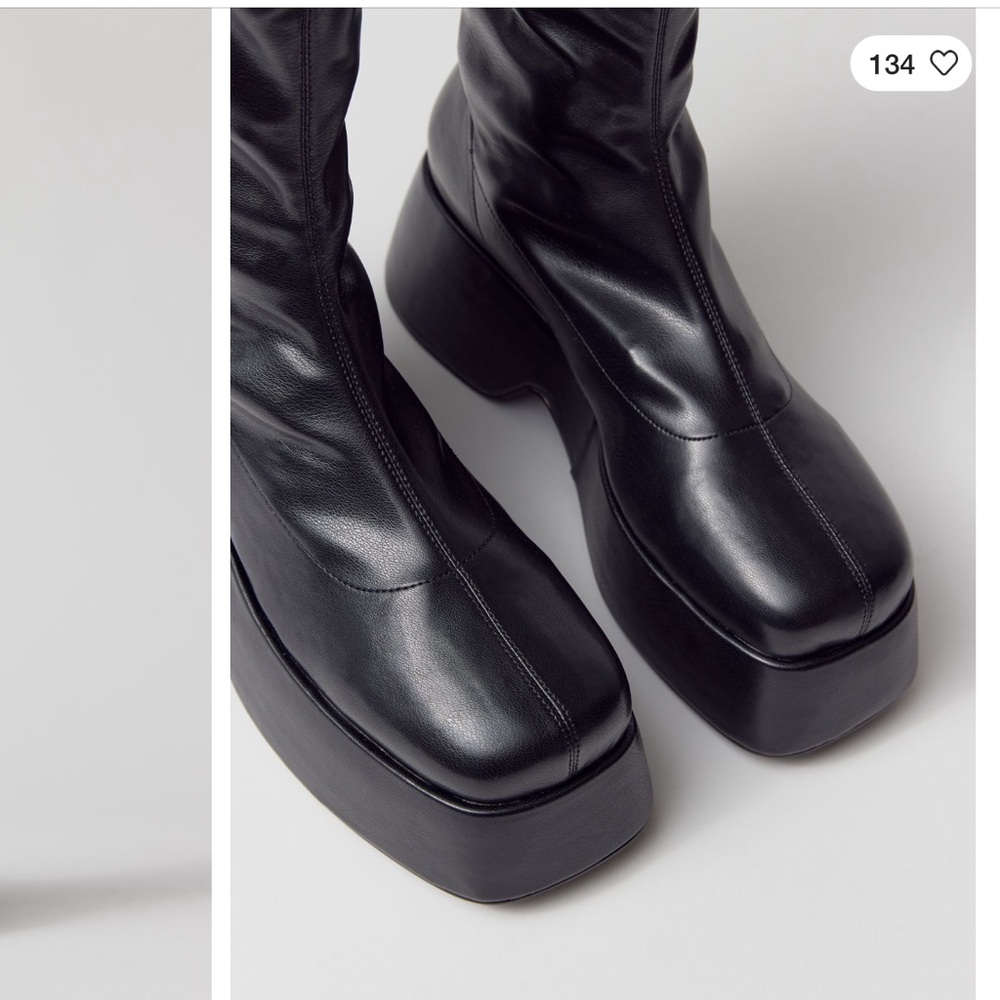 Uo Black Simone Platform Boot - image 5